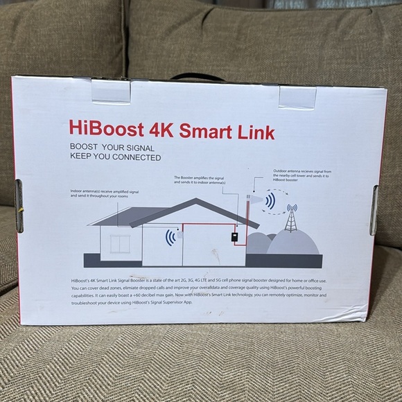 HiBoost 4K Smart Link home office Blk 4K Smart Link Cell Phone Signal Booster - Picture 3 of 16